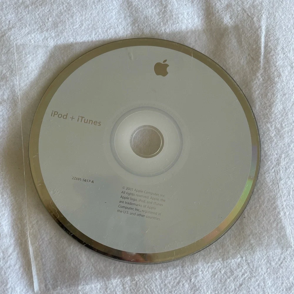 Vintage 2005 Apple iPod iTunes Install CD 2Z691-5617-A Unopened Collectible